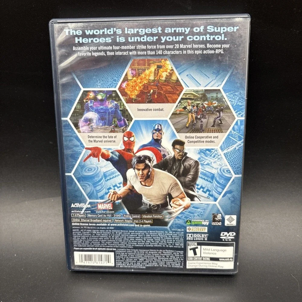 Marvel: Ultimate Alliance (Sony PlayStation 2, 2006) CIB!!